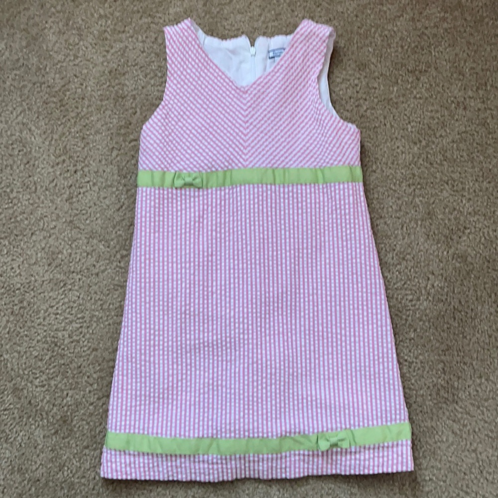 Heartstrings seersucker dress size 7
